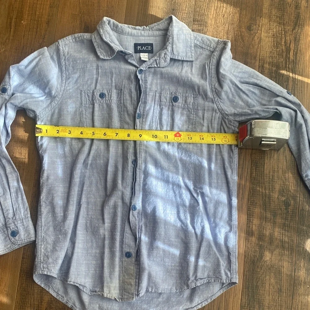 Bundle Old Navy Kids Button Down Shirts - placeBlack, placeLight Blue, Dark Blue